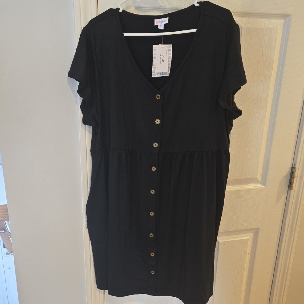 LuLaRoe Black Heidi - Babydoll Dress